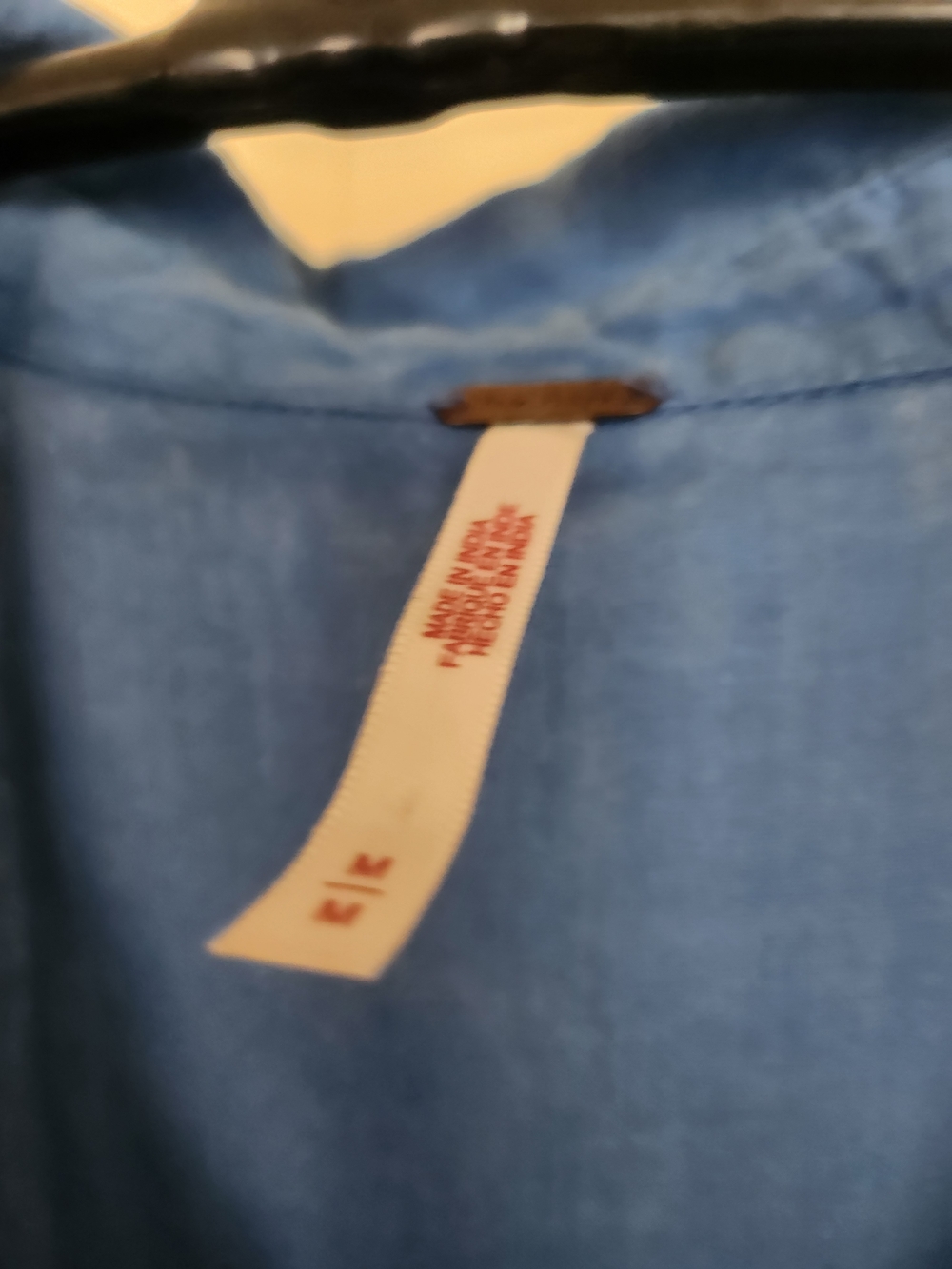 Free People Blue Embroidered Maxi Shirt Dress - Picture 3 of 4